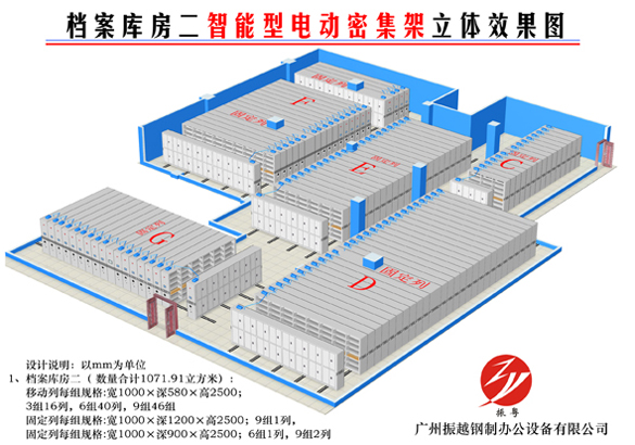廣(guang)州市(shi)某大(da)型檔案館智能(néng)密集(ji)架設(shè)計(ji)效果圖方(fang)案2